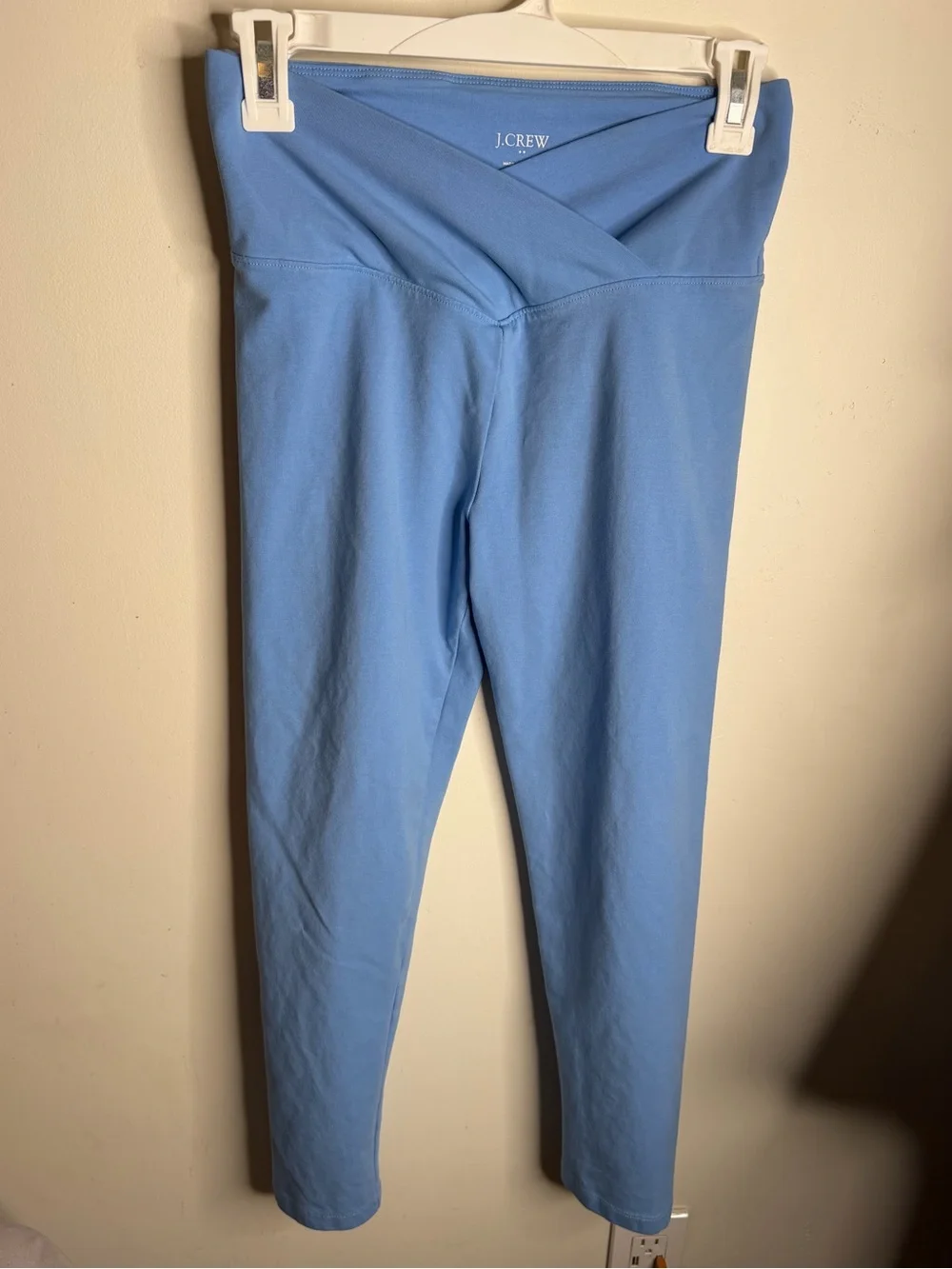 J. Crew Sky Blue V-Waist Leggings